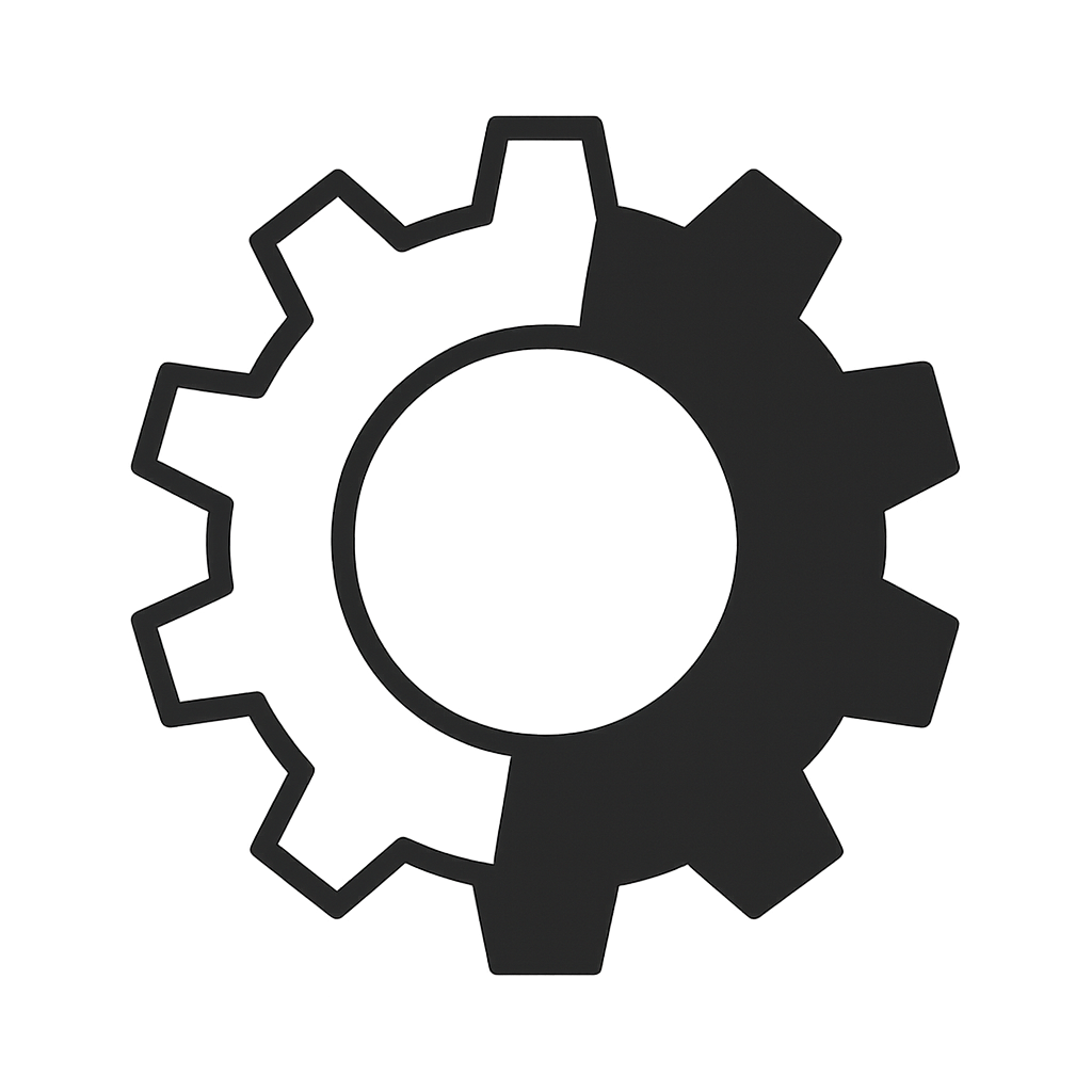 Чорно-білий ілюстративний банер IT